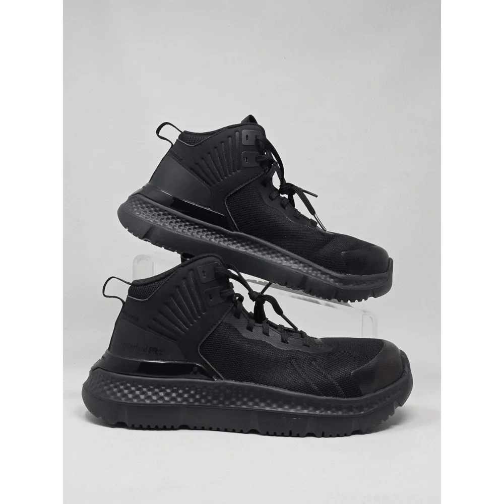 Timberland PRO Setra Size 4 Mens Mid Composite Safety Toe 6 Black V1 New